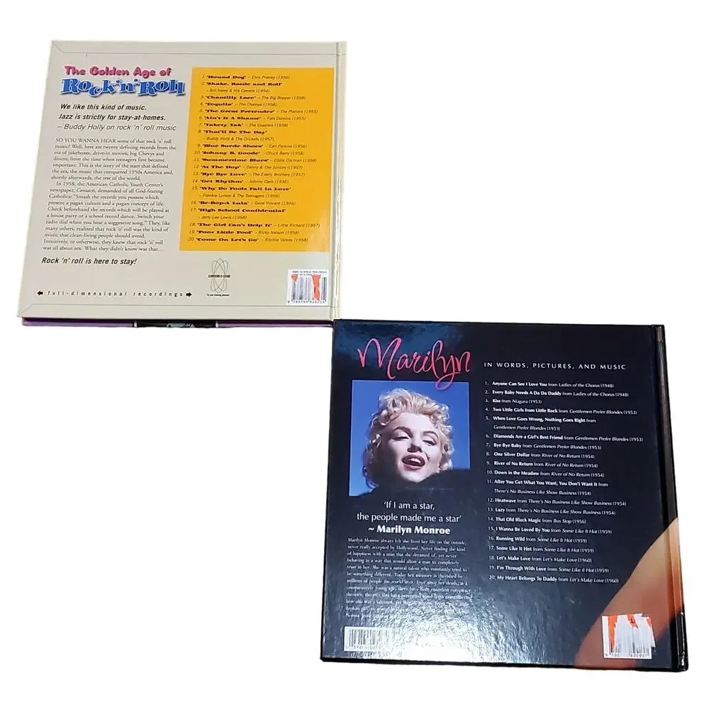 Marilyn In Words Pictures & Music 2011 & The Golden Age of Rock n Roll 2010 CD